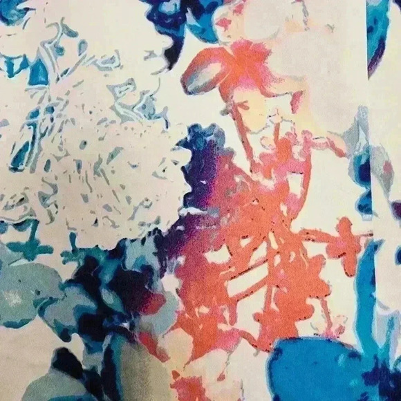 Mossimo Women's Open Front Floral Colorful Business Casual Work Jacket Medium - Picture 11 of 13